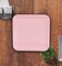 24 Count Light Pink Square Paper Dinner Plates 9" Disposable Party Tableware